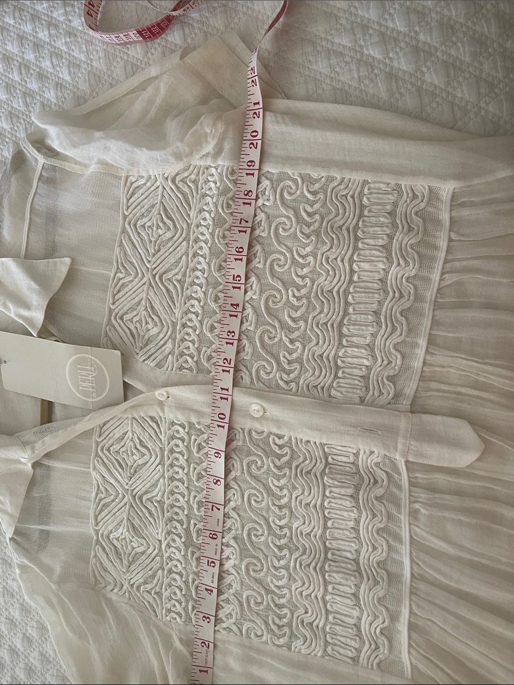 La Perla White Embroidered cover up. - Picture 4 of 4